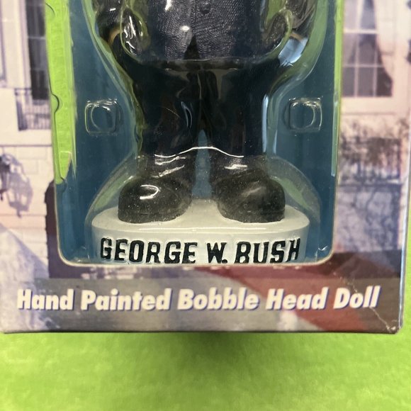 OLLIERV Bobble Dobbles President George W Bush bobblehead Hand Painted MINT - Picture 3 of 12